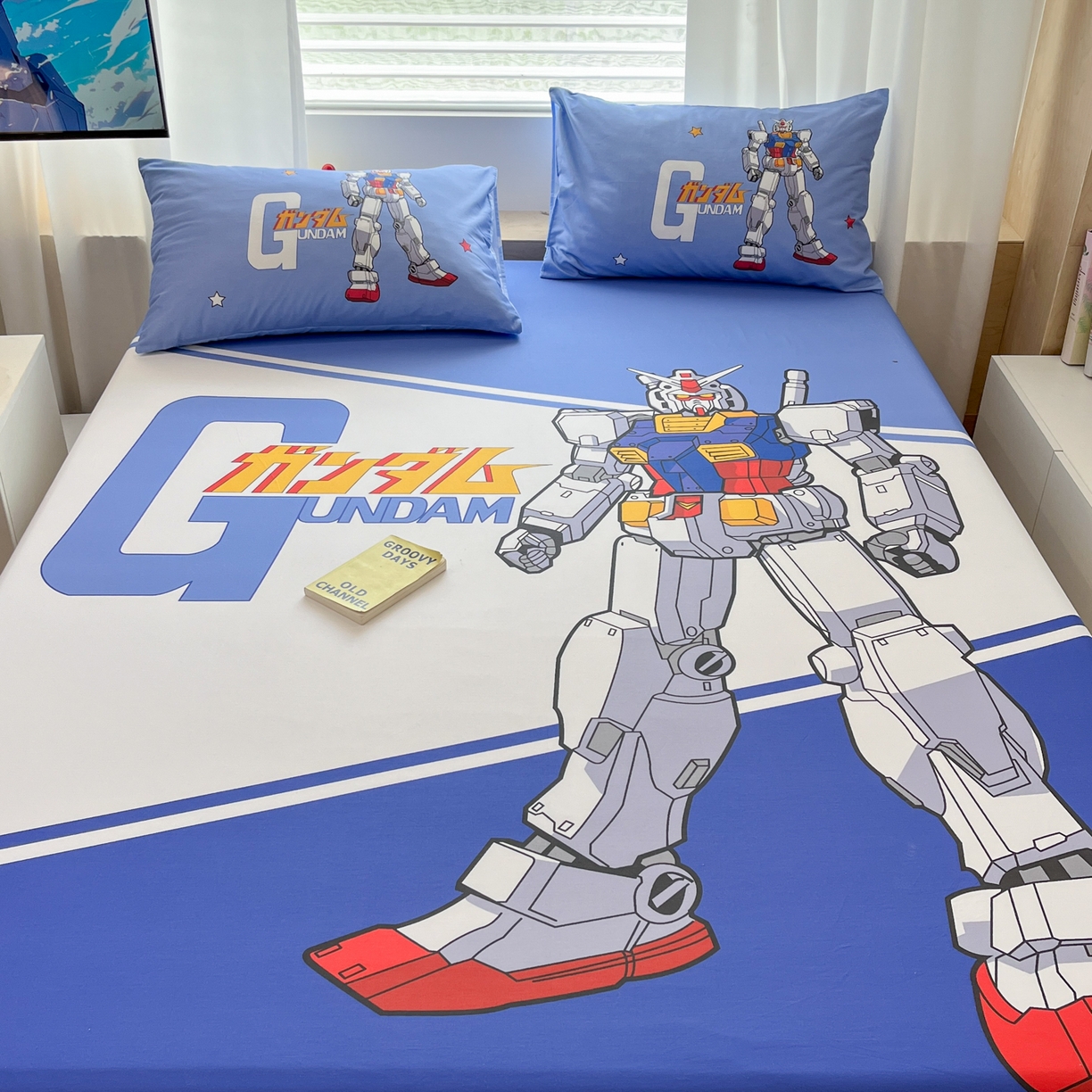 91家纺网 家纺一手货源 找家纺 孩子王家纺 2026新款卡通全棉纯棉正版授权大版变形金刚单床笠床笠单件 擎天柱