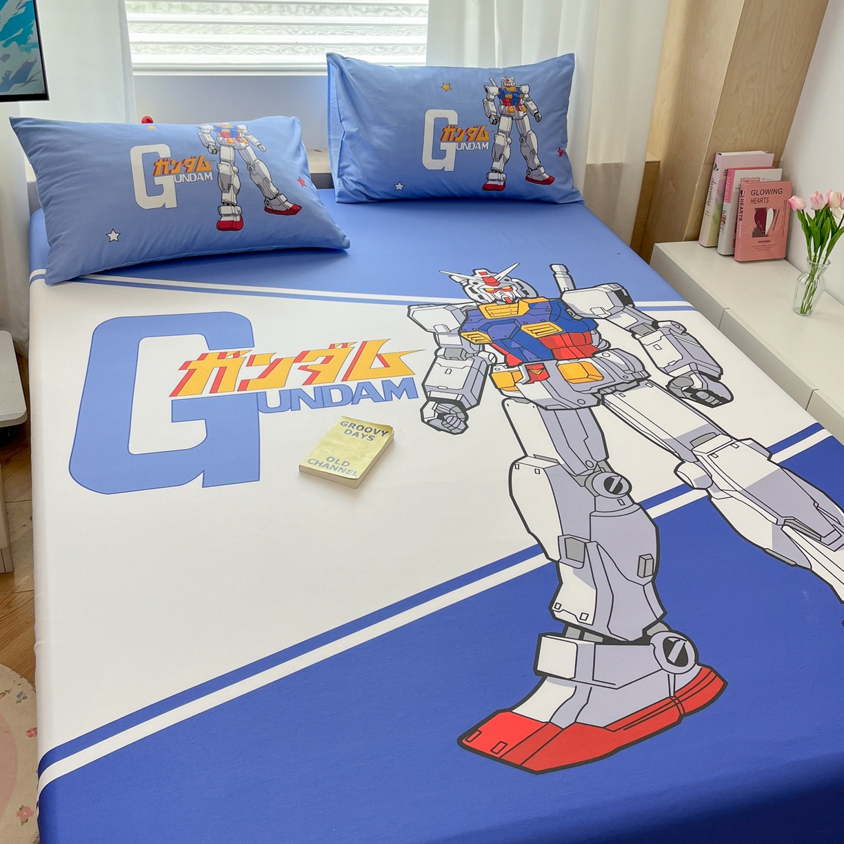 91家纺网 家纺一手货源 找家纺 孩子王家纺 2026新款卡通全棉纯棉正版授权大版变形金刚单床笠床笠单件 擎天柱