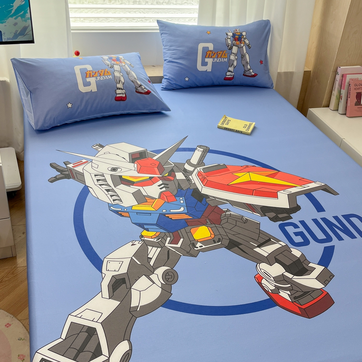 91家纺网 家纺一手货源 找家纺 孩子王家纺 2026新款卡通全棉纯棉正版授权大版变形金刚单床笠床笠单件 钢铁侠