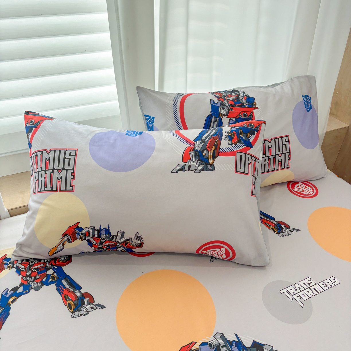 91家纺网 家纺一手货源 找家纺 孩子王家纺 2026新款卡通全棉纯棉正版授权大版变形金刚单床单床单单件 变形机甲