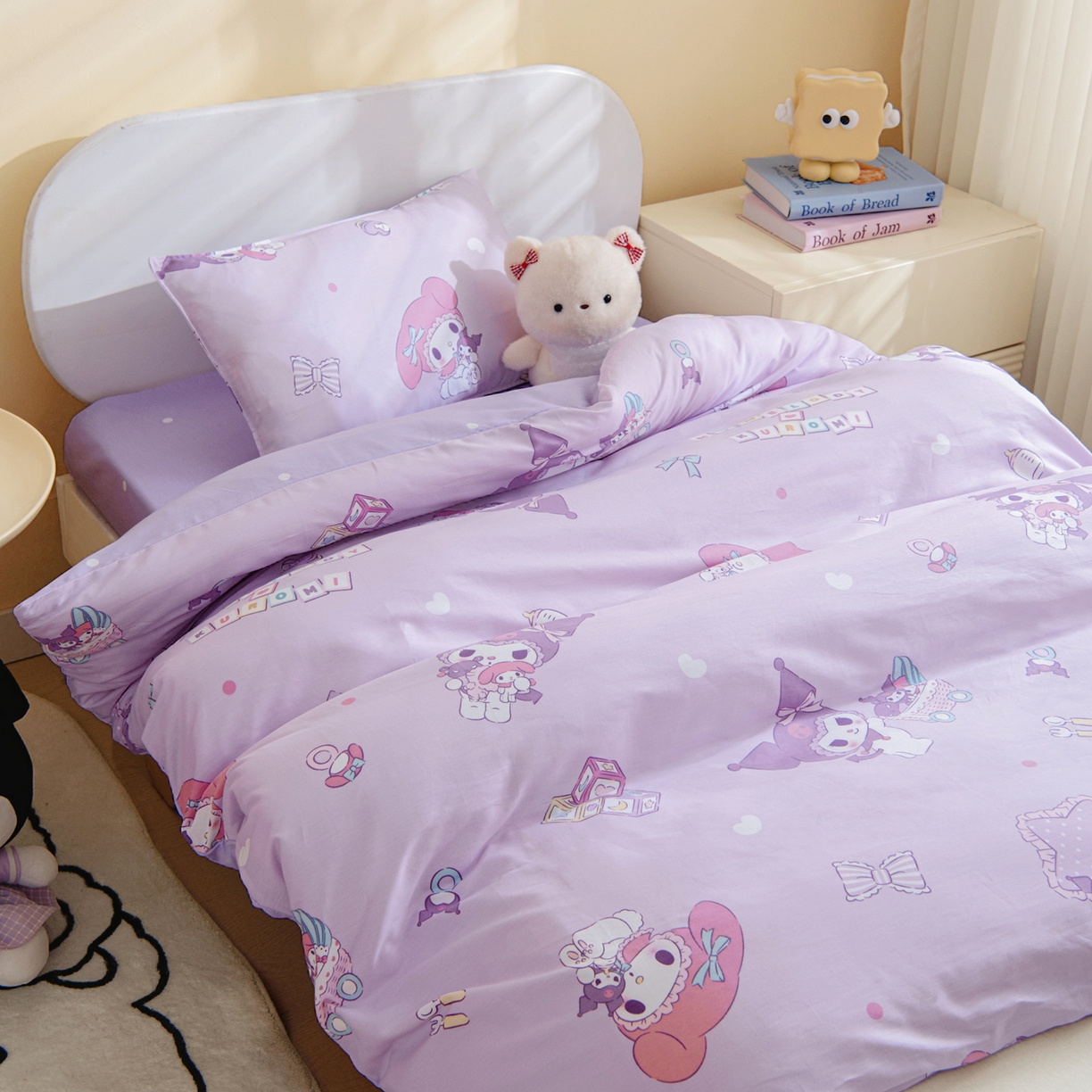 91家纺网 家纺一手货源 找家纺 （总）孩子王家纺 2026新款卡通全棉纯棉正版授权三丽鸥幼儿园套件三件套六件套多件套