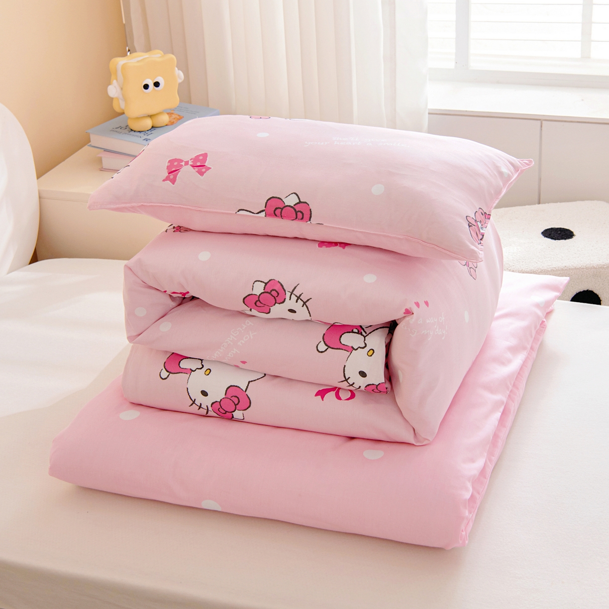 91家纺网 家纺一手货源 找家纺 （总）孩子王家纺 2026新款卡通全棉纯棉正版授权三丽鸥幼儿园套件三件套六件套多件套