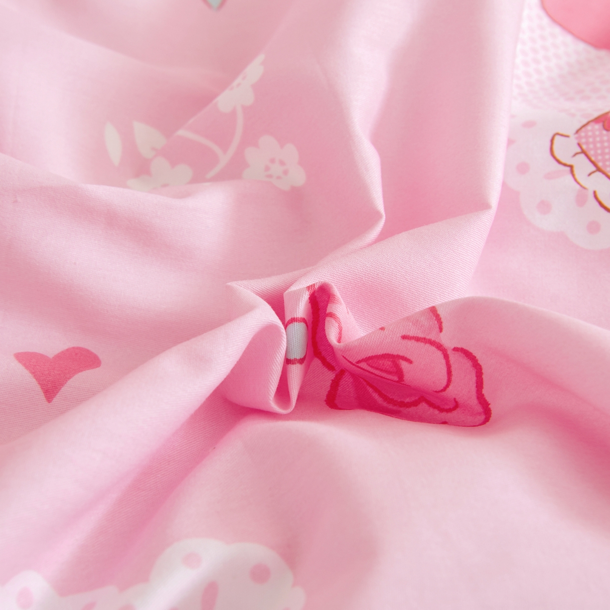 91家纺网 家纺一手货源 找家纺 孩子王家纺 2026新款卡通全棉纯棉正版授权三丽鸥幼儿园套件三件套六件套多件套 晚安美乐蒂