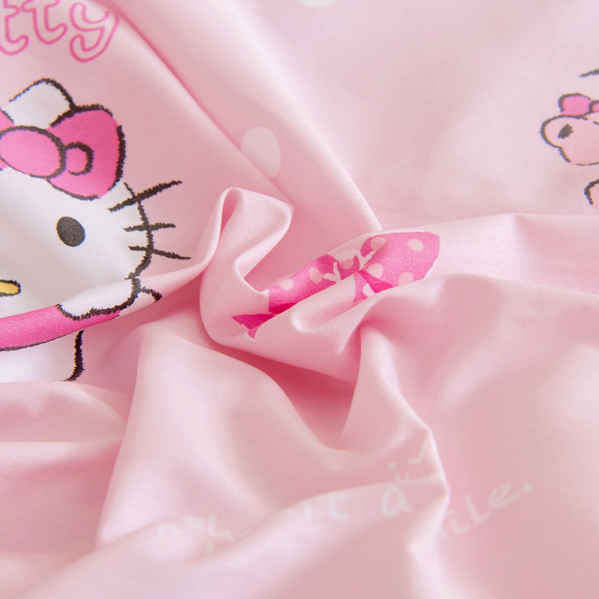 91家纺网 家纺一手货源 找家纺 孩子王家纺 2026新款卡通全棉纯棉正版授权三丽鸥幼儿园套件三件套六件套多件套 甜甜kt