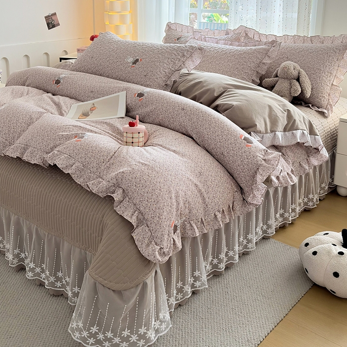 91家纺网 家纺一手货源 找家纺 （总）艺慕家纺 2026新款AB版床盖四件套