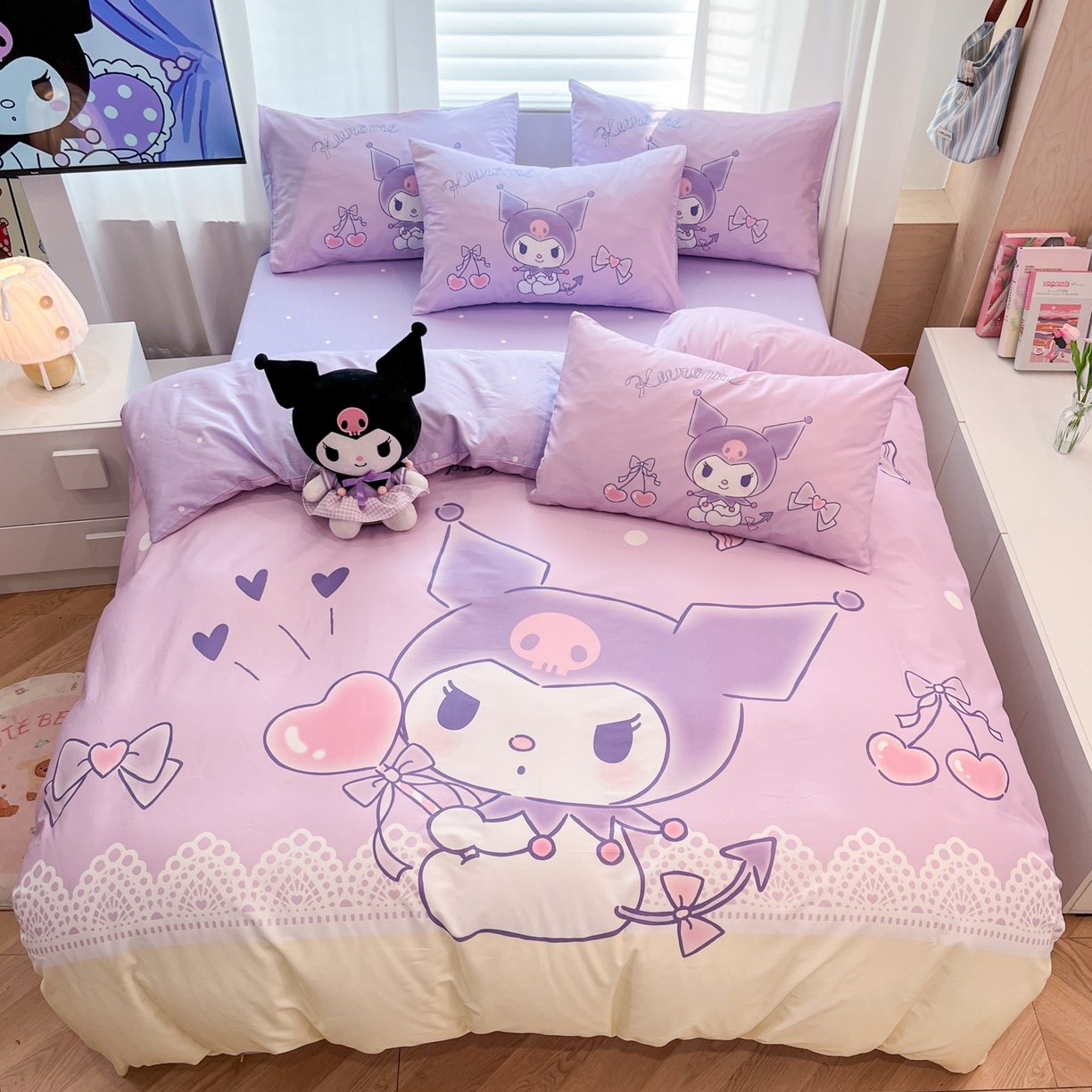 91家纺网 家纺一手货源 找家纺 （总）孩子王家纺 2026新款卡通全棉纯棉正版授权大版三丽鸥系列四件套