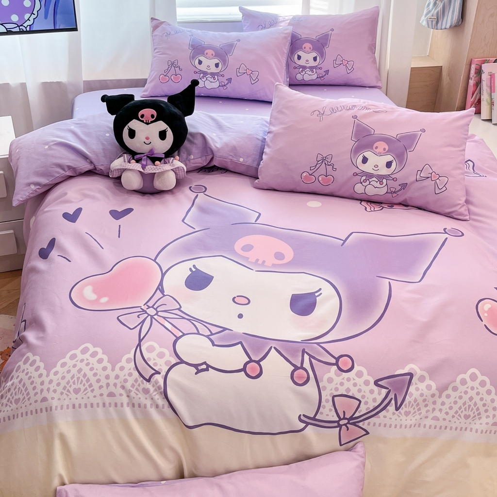 91家纺网 家纺一手货源 找家纺 （总）孩子王家纺 2026新款卡通全棉纯棉正版授权大版三丽鸥系列四件套