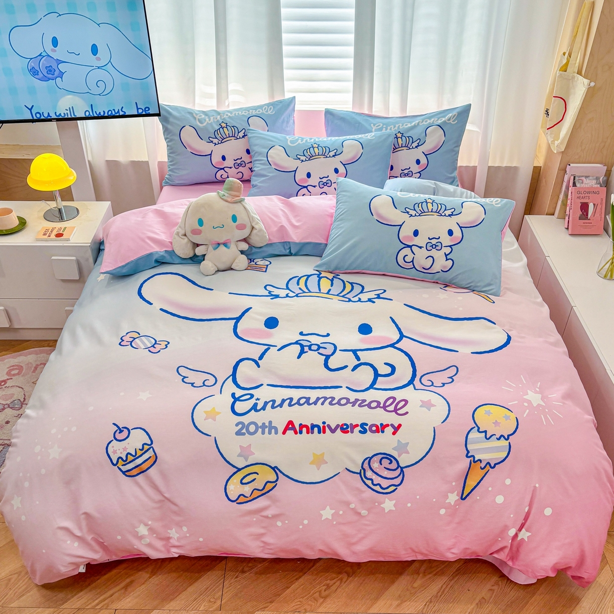 91家纺网 家纺一手货源 找家纺 （总）孩子王家纺 2026新款卡通全棉纯棉正版授权大版三丽鸥系列四件套