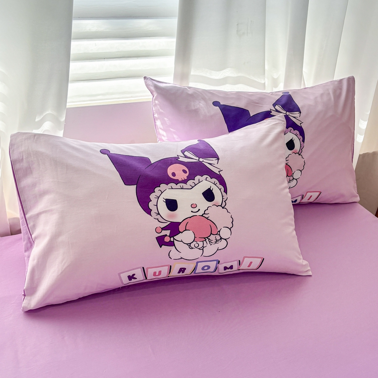 91家纺网 家纺一手货源 找家纺 孩子王家纺 2026新款卡通全棉纯棉正版授权大版三丽鸥系列四件套 美妆库洛米