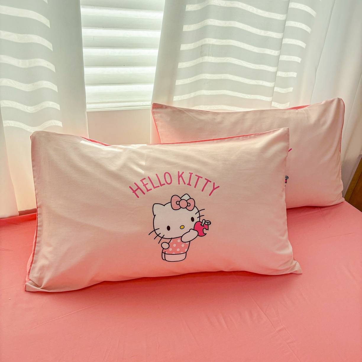 91家纺网 家纺一手货源 找家纺 孩子王家纺 2026新款卡通全棉纯棉正版授权大版三丽鸥系列四件套 时尚kt