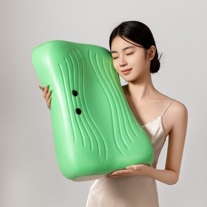 91家纺网 家纺一手货源 找家纺 （总）七夜居 2026新款磁石枕玉石枕生物基聚氨酯零压力双拼慢回弹枕芯枕头