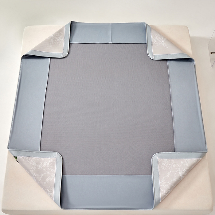 91家纺网 家纺一手货源 找家纺 （总）小牛席业 2026新款【实拍风格】双PE凉感-百合清凉冰丝席系列（床笠款）凉席藤席冰藤席冰丝席竹席