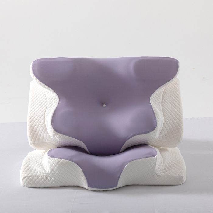 91家纺网 家纺一手货源 找家纺 （总）七夜居 2026新款跨境支撑性牛角枕飞机枕碟形枕枕头慢回弹枕芯