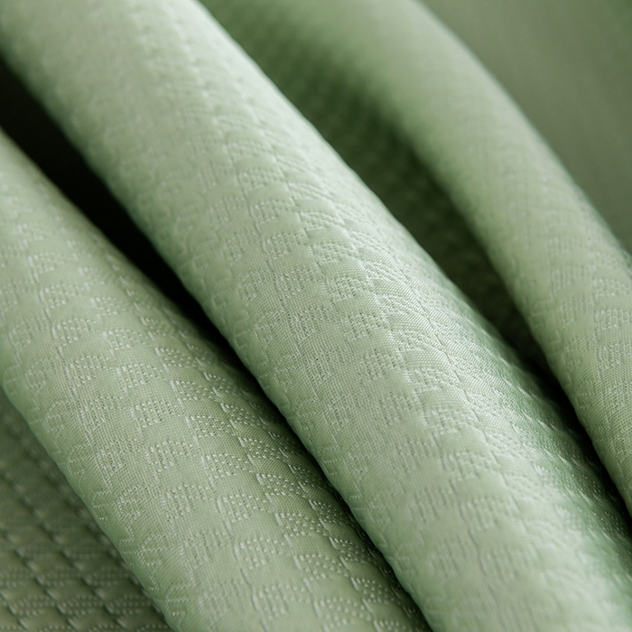 91家纺网 家纺一手货源 找家纺 小牛席业 2026新款经典款-千鸟格冷感豆豆席系列（床笠款） 绿色