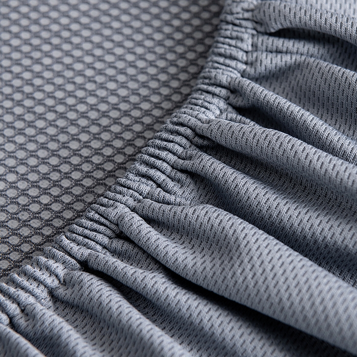 91家纺网 家纺一手货源 找家纺 小牛席业 2026新款经典款-千鸟格冷感豆豆席系列（床笠款） 蓝色