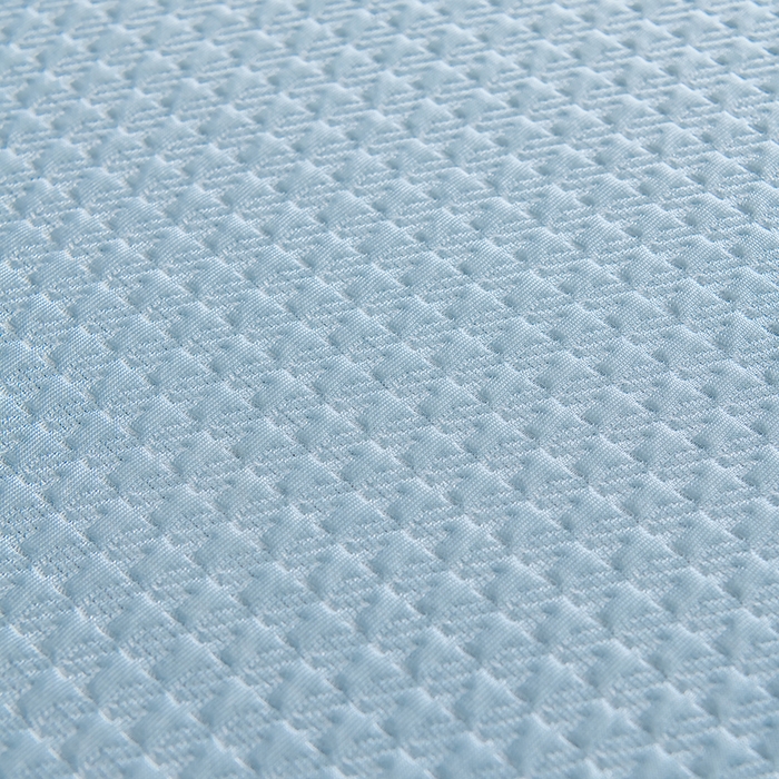 91家纺网 家纺一手货源 找家纺 小牛席业 2026新款经典款-千鸟格冷感豆豆席系列（床笠款） 蓝色