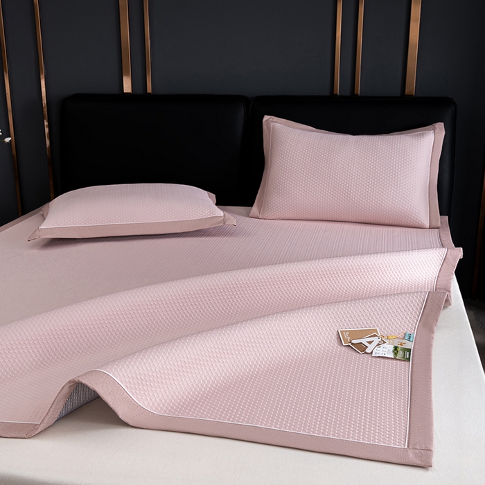 91家纺网 家纺一手货源 找家纺 （总）小牛席业 2026新款经典款-千鸟格冷感豆豆席系列