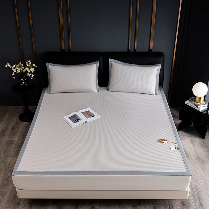 91家纺网 家纺一手货源 找家纺 （总）小牛席业 2026新款经典款-千鸟格冷感豆豆席系列