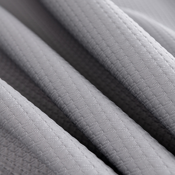 91家纺网 家纺一手货源 找家纺 小牛席业 2026新款经典款-千鸟格冷感豆豆席系列 灰色