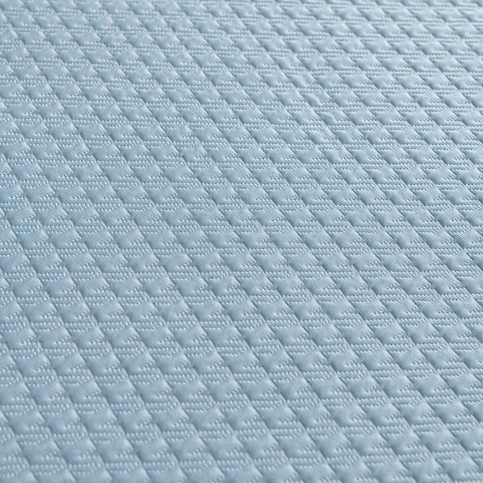 91家纺网 家纺一手货源 找家纺 小牛席业 2026新款经典款-千鸟格冷感豆豆席系列 蓝色