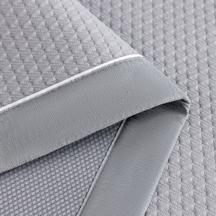 91家纺网 家纺一手货源 找家纺 小牛席业 2026新款经典款-千鸟格冷感豆豆席系列 灰色