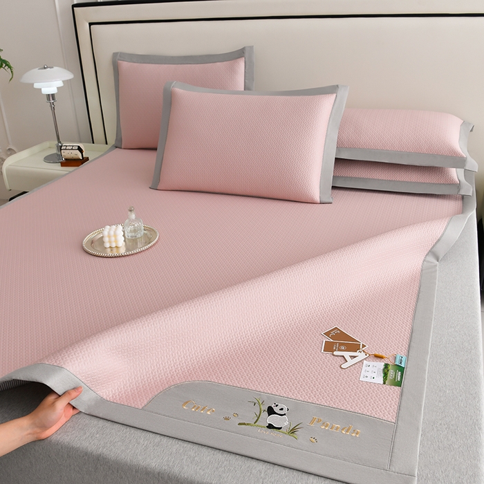 91家纺网 家纺一手货源 找家纺 （总）小牛席业 2026新款爱家熊猫豆豆席系列