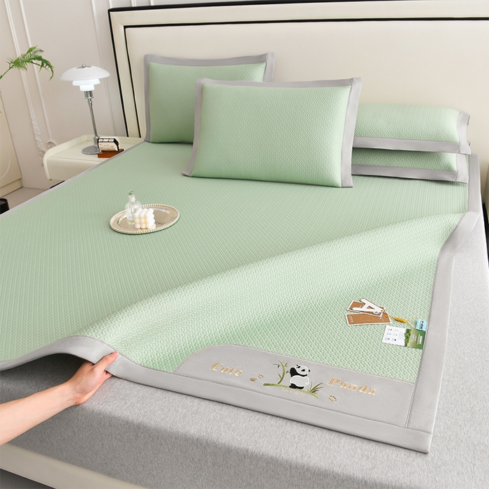 小牛席业 2026新款爱家熊猫豆豆席系列 绿色