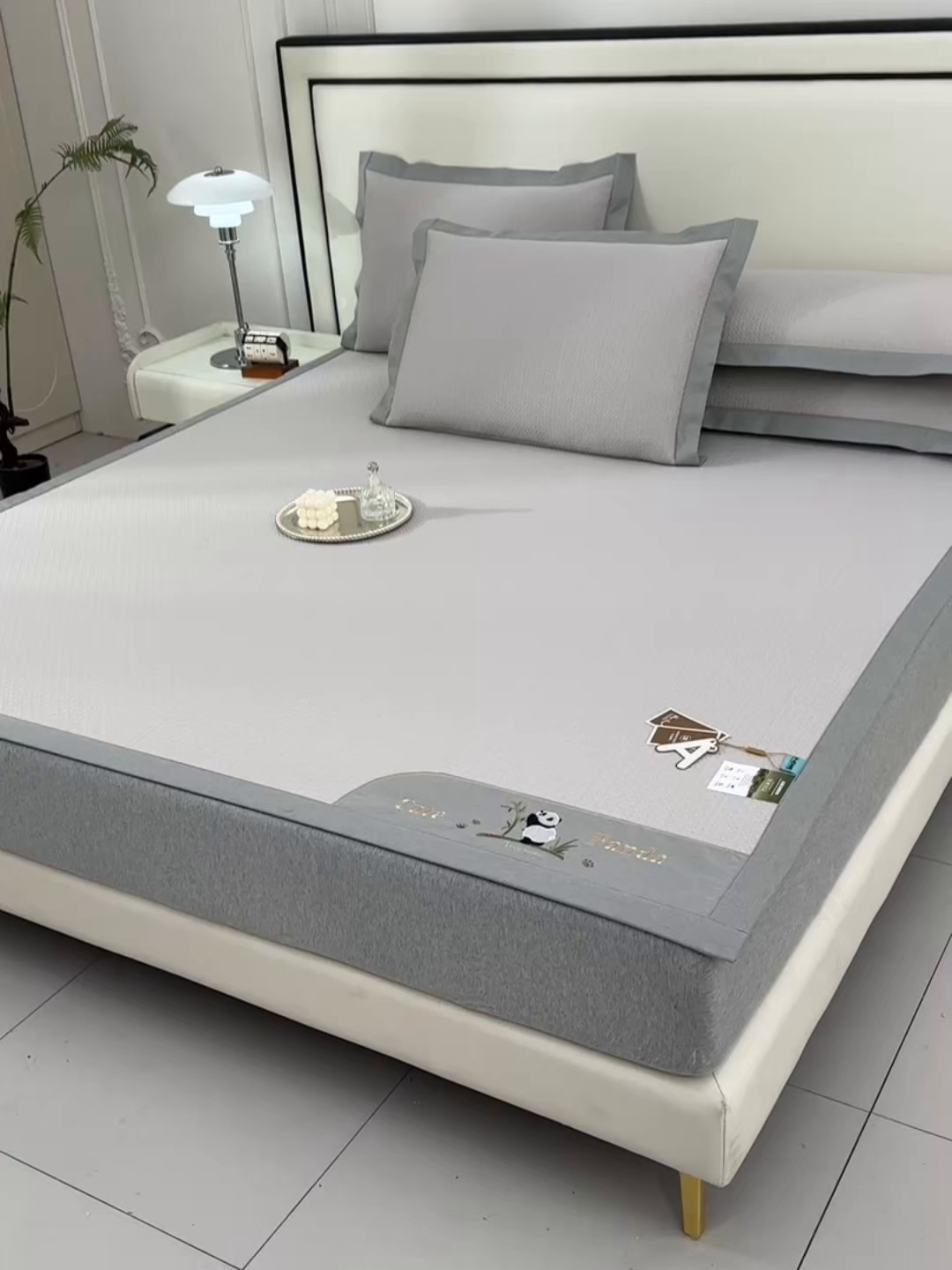 91家纺网 家纺一手货源 找家纺 （总）小牛席业 2026新款爱家熊猫豆豆席系列