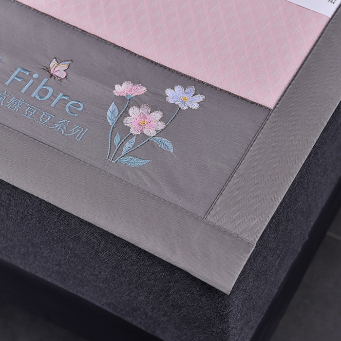 91家纺网 家纺一手货源 找家纺 小牛席业 2026新款7D速冷凉感豆豆席系列 粉色