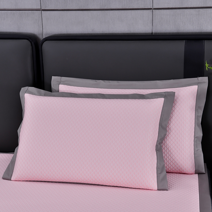 91家纺网 家纺一手货源 找家纺 小牛席业 2026新款7D速冷凉感豆豆席系列 粉色