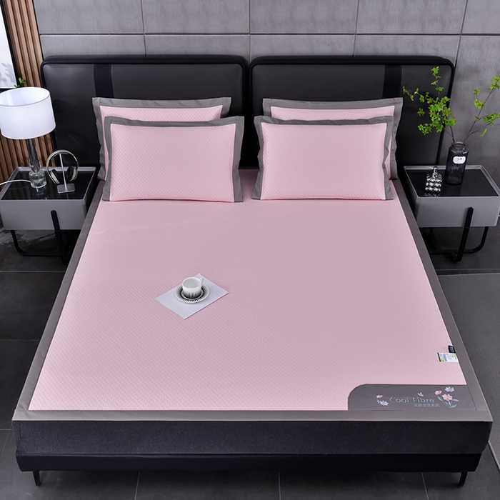 小牛席业 2026新款7D速冷凉感豆豆席系列 粉色