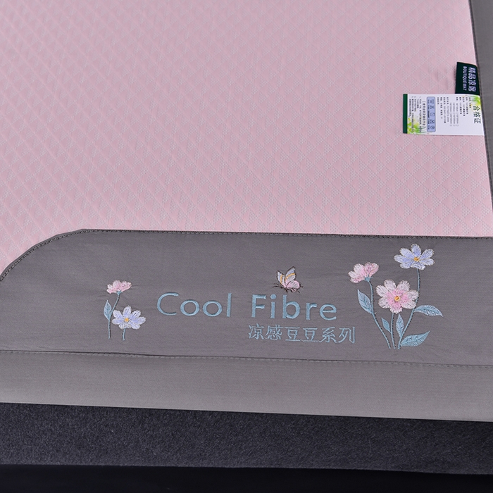 91家纺网 家纺一手货源 找家纺 小牛席业 2026新款7D速冷凉感豆豆席系列 粉色