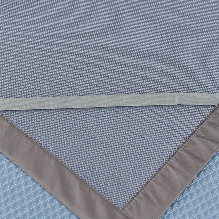 91家纺网 家纺一手货源 找家纺 小牛席业 2026新款7D速冷凉感豆豆席系列 蓝色