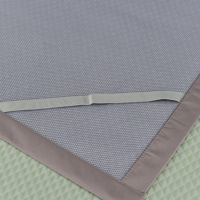 91家纺网 家纺一手货源 找家纺 小牛席业 2026新款7D速冷凉感豆豆席系列 浅绿