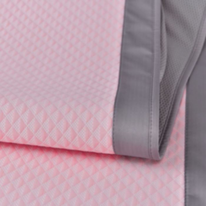 91家纺网 家纺一手货源 找家纺 小牛席业 2026新款7D速冷凉感豆豆席系列（床笠款） 粉色