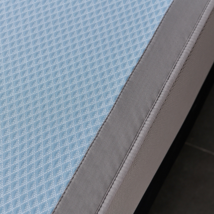 91家纺网 家纺一手货源 找家纺 小牛席业 2026新款7D速冷凉感豆豆席系列（床笠款） 天蓝