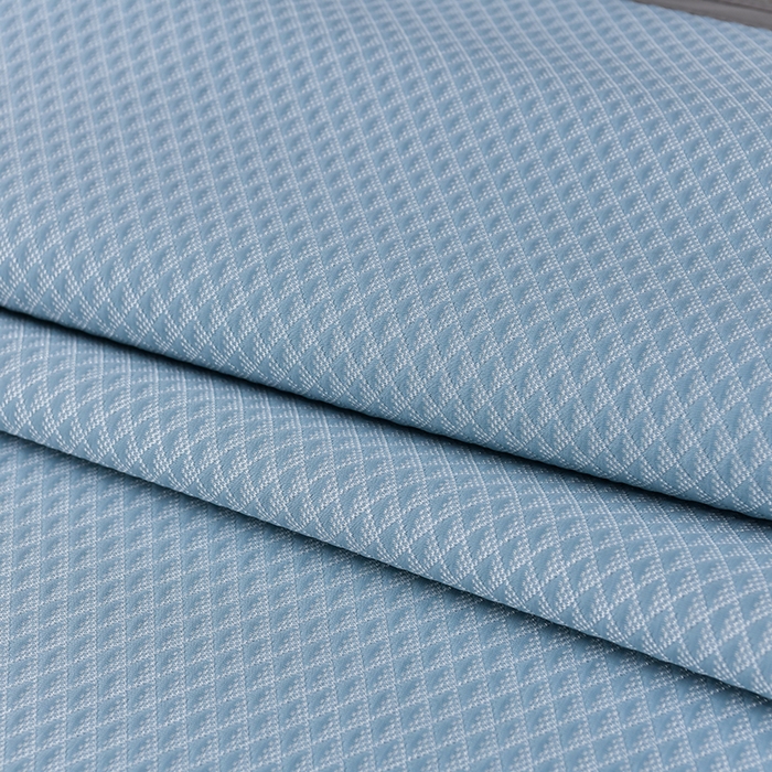 91家纺网 家纺一手货源 找家纺 小牛席业 2026新款7D速冷凉感豆豆席系列（床笠款） 天蓝