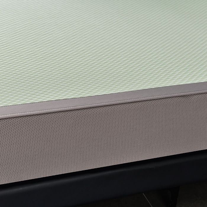 91家纺网 家纺一手货源 找家纺 小牛席业 2026新款7D速冷凉感豆豆席系列（床笠款） 浅绿