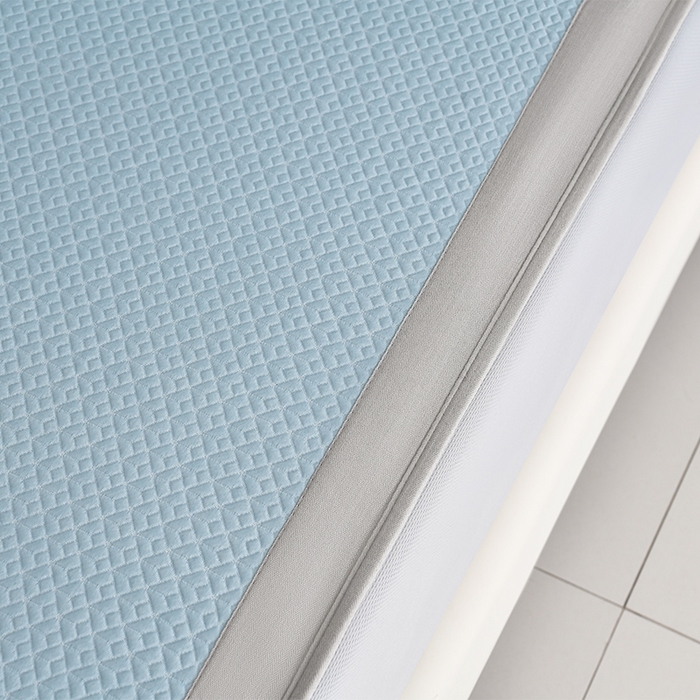 91家纺网 家纺一手货源 找家纺 小牛席业 2026新款爱家熊猫冷感豆豆席系列（床笠款） 蓝色