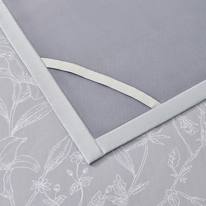 91家纺网 家纺一手货源 找家纺 小牛席业 2026新款【实拍风格】双PE凉感-百合清凉冰丝席系列 灰色