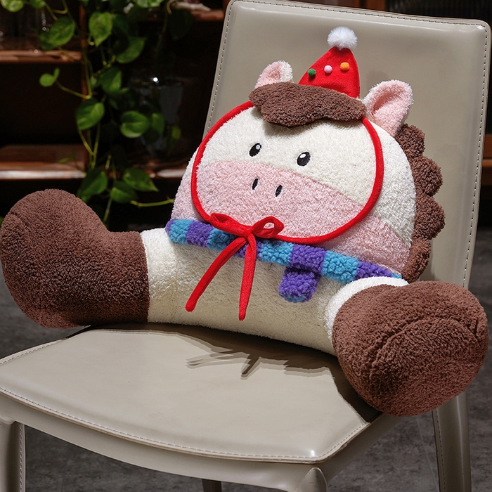 仟亿莱 2026新款幸运小马大脚拥抱式腰靠 拥抱白马