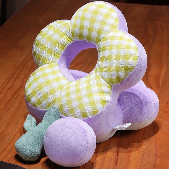 91家纺网 家纺一手货源 找家纺 （总）仟亿莱 2026新款泡泡格花朵冰丝双面午睡枕