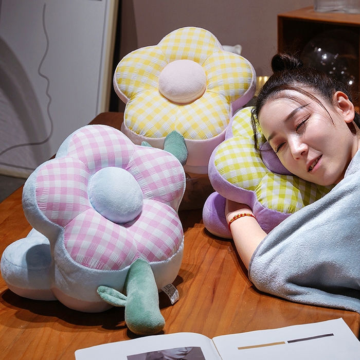 91家纺网 家纺一手货源 找家纺 （总）仟亿莱 2026新款泡泡格花朵冰丝双面午睡枕