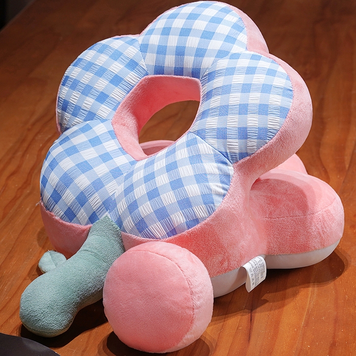 91家纺网 家纺一手货源 找家纺 （总）仟亿莱 2026新款泡泡格花朵冰丝双面午睡枕