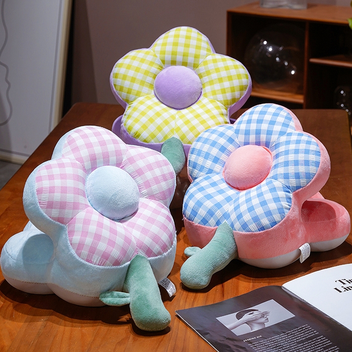 91家纺网 家纺一手货源 找家纺 仟亿莱 2026新款泡泡格花朵冰丝双面午睡枕 组合图【仅供参考 不可下单】