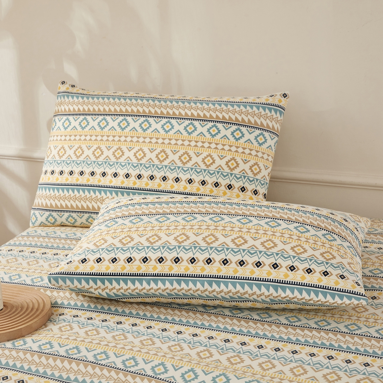 91家纺网 家纺一手货源 找家纺 （总）美丽折家纺 2026春夏新款原棉老粗布三件套  老粗布凉席三件套床单