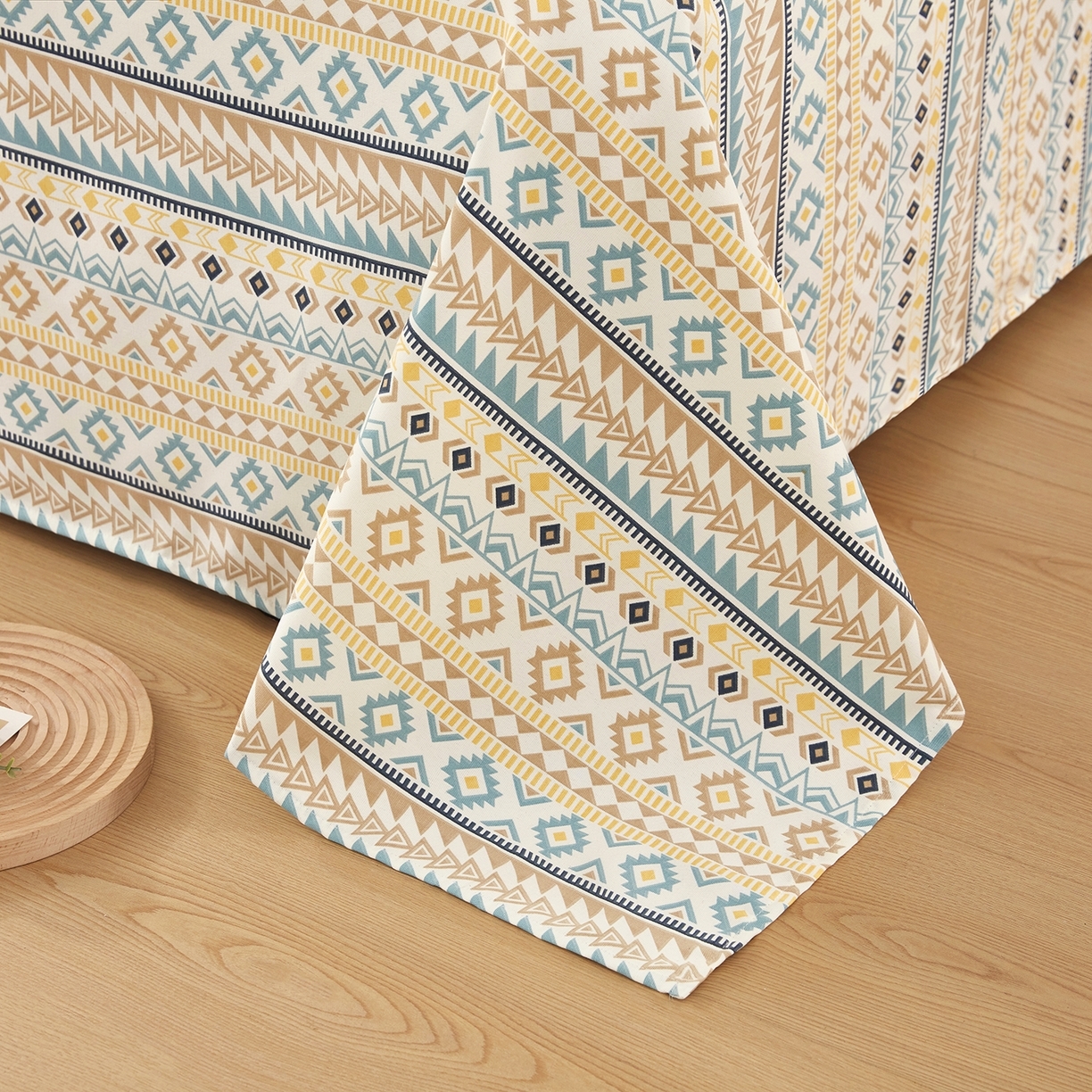 91家纺网 家纺一手货源 找家纺 （总）美丽折家纺 2026春夏新款原棉老粗布三件套  老粗布凉席三件套床单