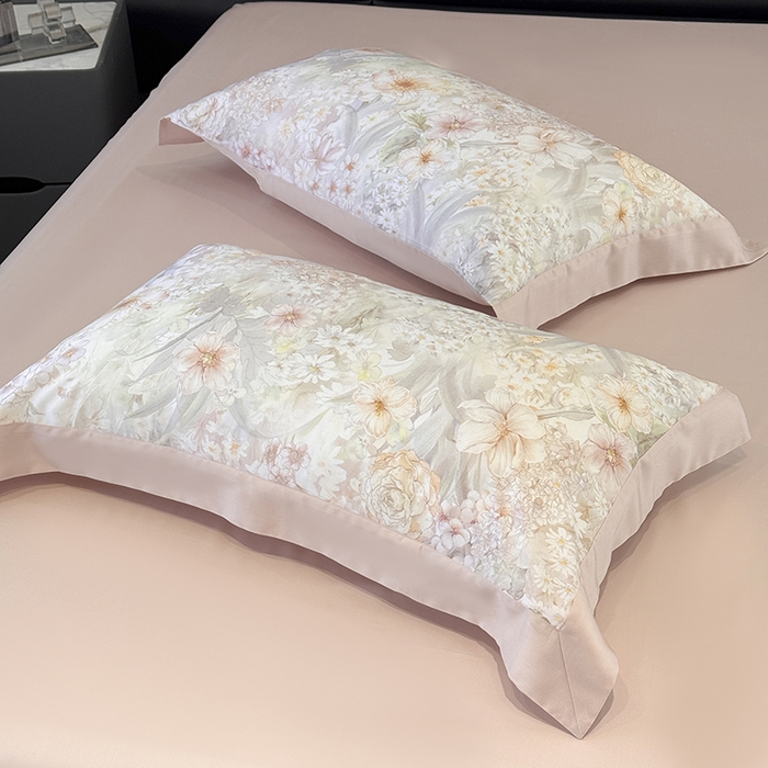 91家纺网 家纺一手货源 找家纺 （总）宜家坊 2026春夏新款莱赛尔天丝夏被嵌绳款数码印花单夏被夏被四件套单床笠单床单款-单枕套