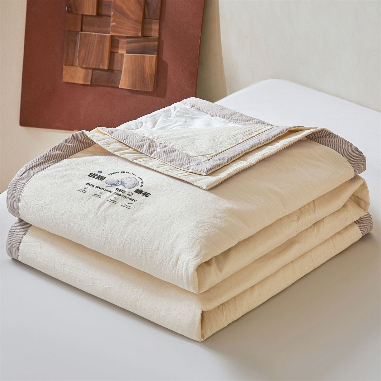 91家纺网 家纺一手货源 找家纺 （总）招财星家纺 2025新款水洗棉新疆棉花被直播a类水洗棉被子冬被芯春秋被夏被学生被子（含买家秀质检报告）