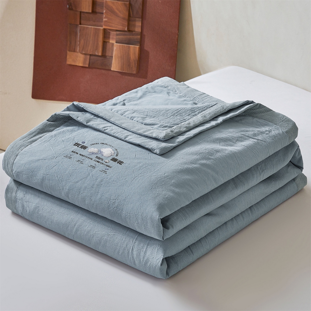 91家纺网 家纺一手货源 找家纺 （总）招财星家纺 2026新款棉花夏被无印风纯色新疆棉夏凉被空调被棉花夏被棉花被子百分百新疆棉（含质检报告买家秀）